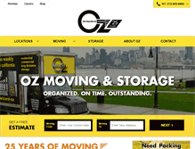 Tablet Screenshot of ozmoving.com